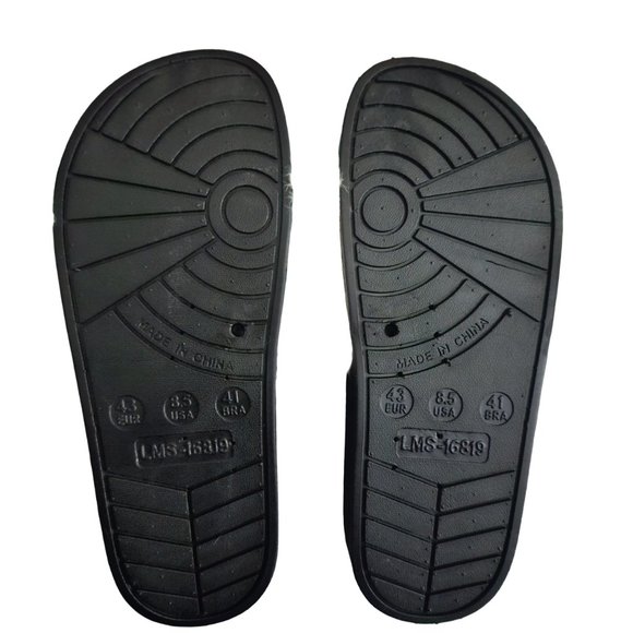 White Real Mink Fur Slide Sandals - Picture 2 of 5